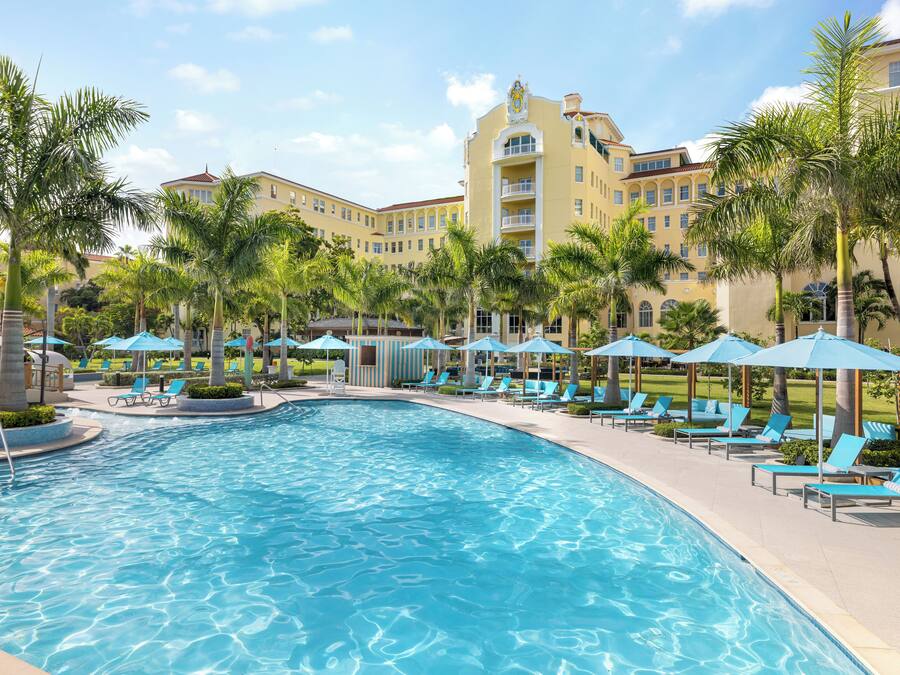 2 outdoor pools, open 6:00 AM to 5:30 PM, pool cabanas (surcharge)