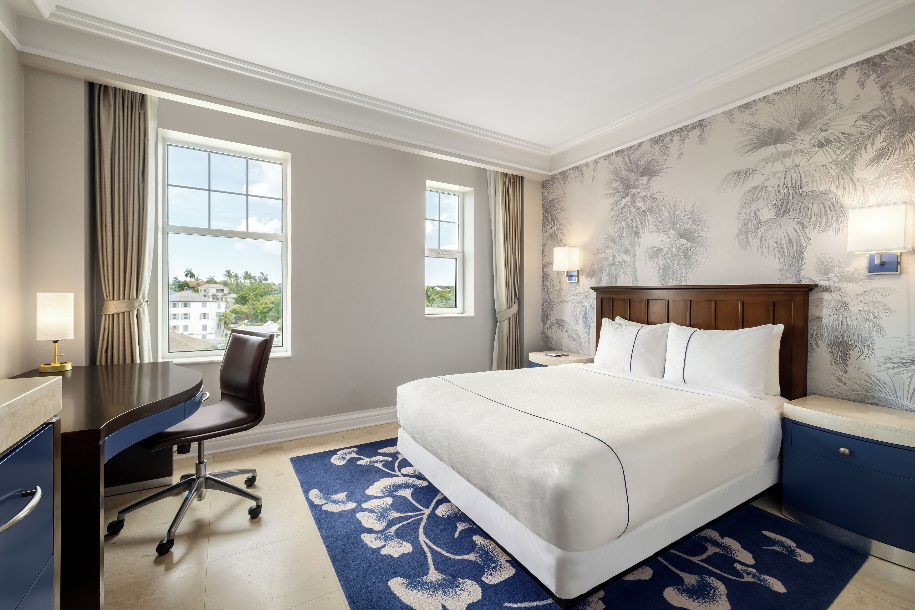 Premium bedding, pillowtop beds, in-room safe, desk