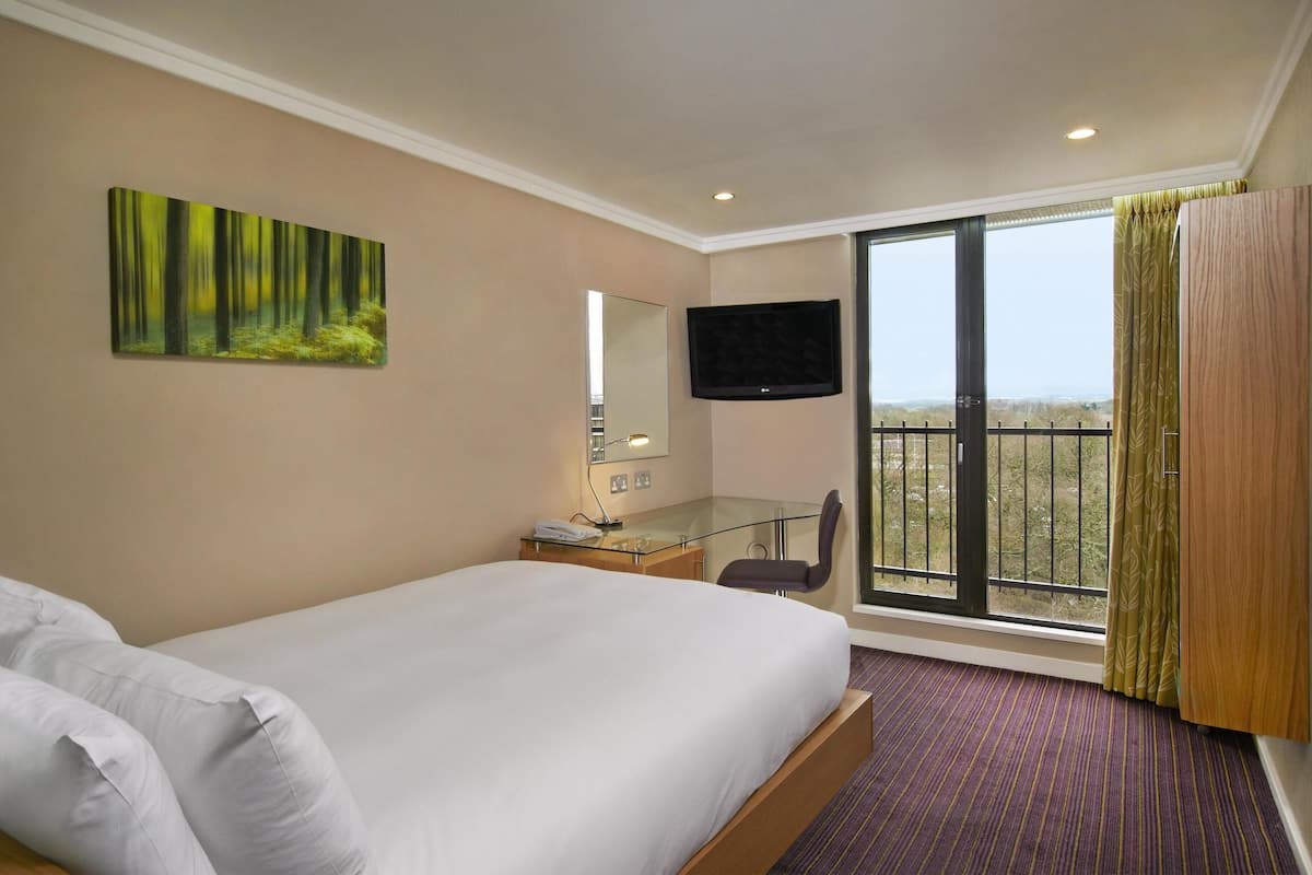 Habitación individual, 1 cama matrimonial | Ropa de cama hipoalergénica y caja de seguridad en la habitación