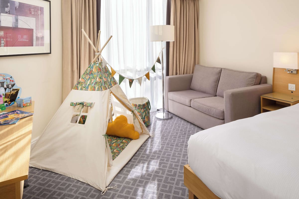 deluxe room, 2 queen beds | 1 bedroom, premium bedding, in-room safe, desk