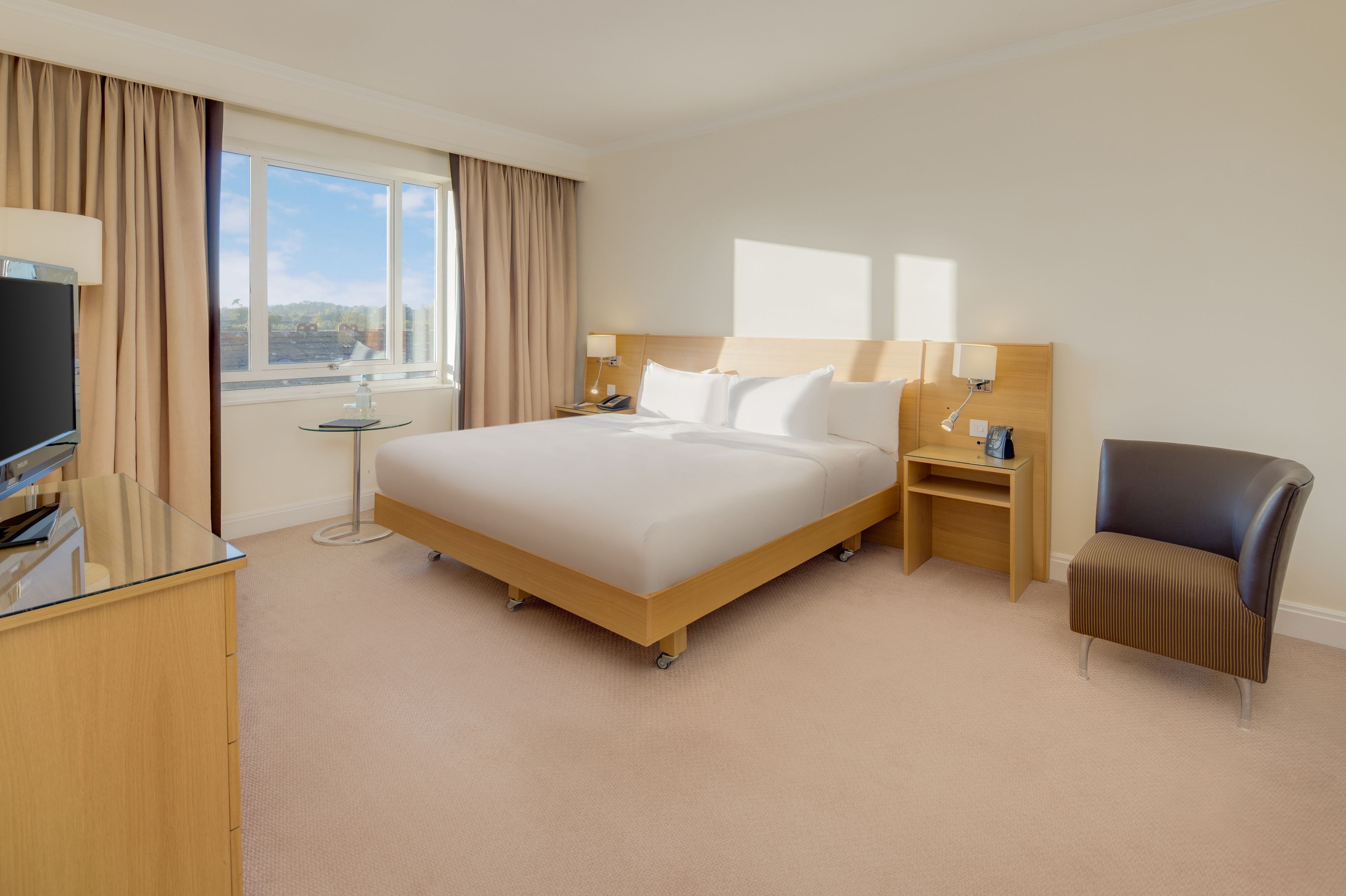 In-room safe, desk, laptop workspace, blackout curtains