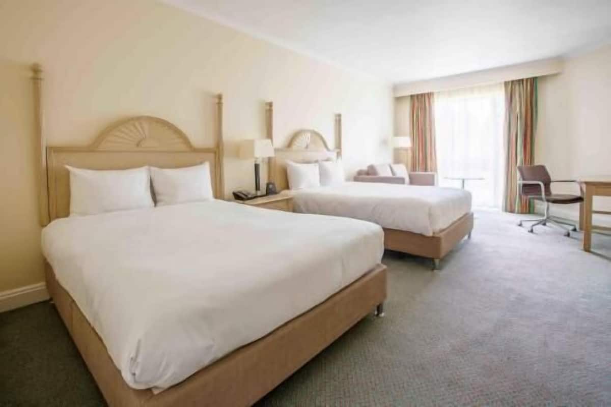 In-room safe, desk, laptop workspace, blackout drapes