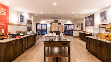 Free daily buffet breakfast