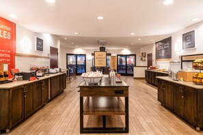 Free daily buffet breakfast 
