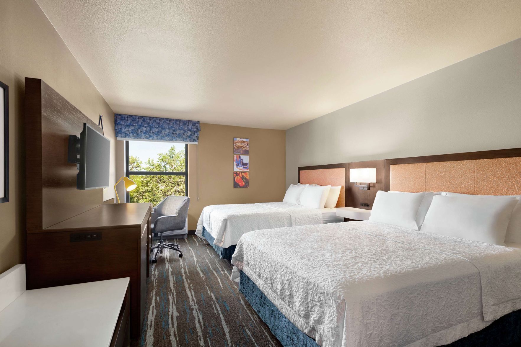 Premium bedding, pillowtop beds, in-room safe, individually decorated