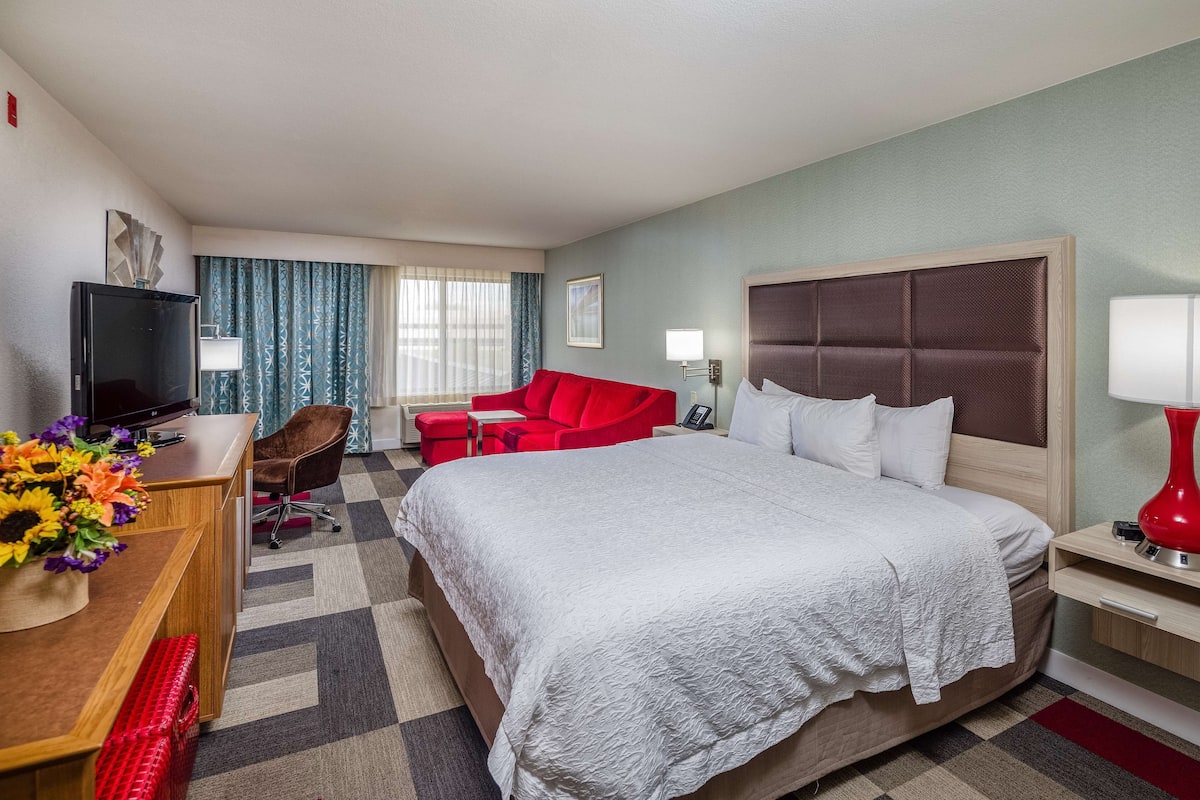 In-room safe, desk, blackout curtains, iron/ironing board