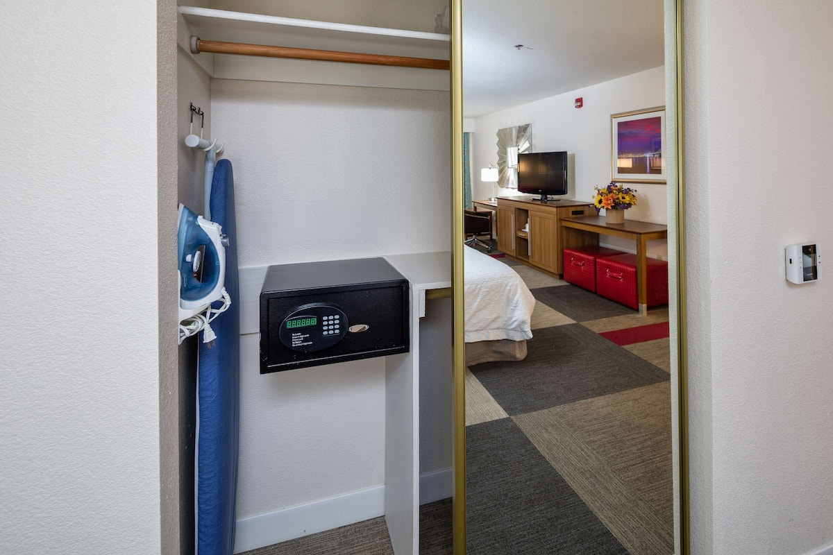 In-room safe, desk, blackout curtains, iron/ironing board