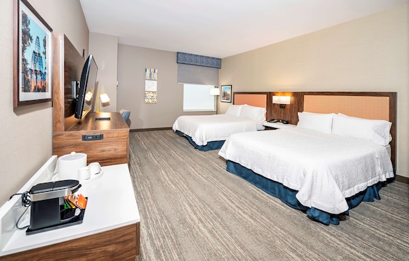 Room, 2 Queen Beds, Accessible, Non Smoking | Premium bedding, desk, blackout curtains, iron/ironing board