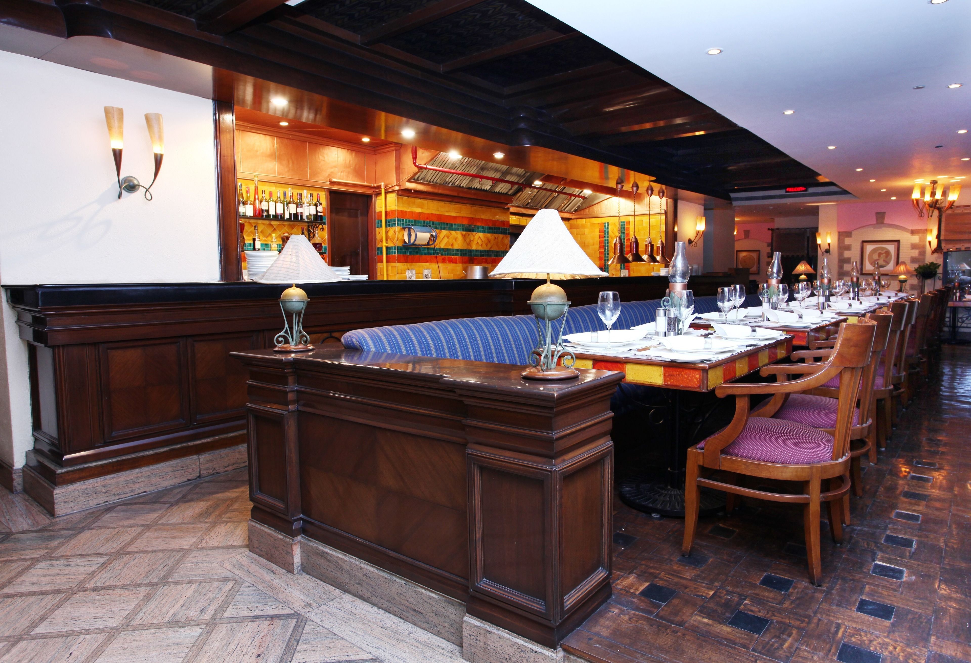 4 restaurants, breakfast, lunch, dinner served; indian cuisine