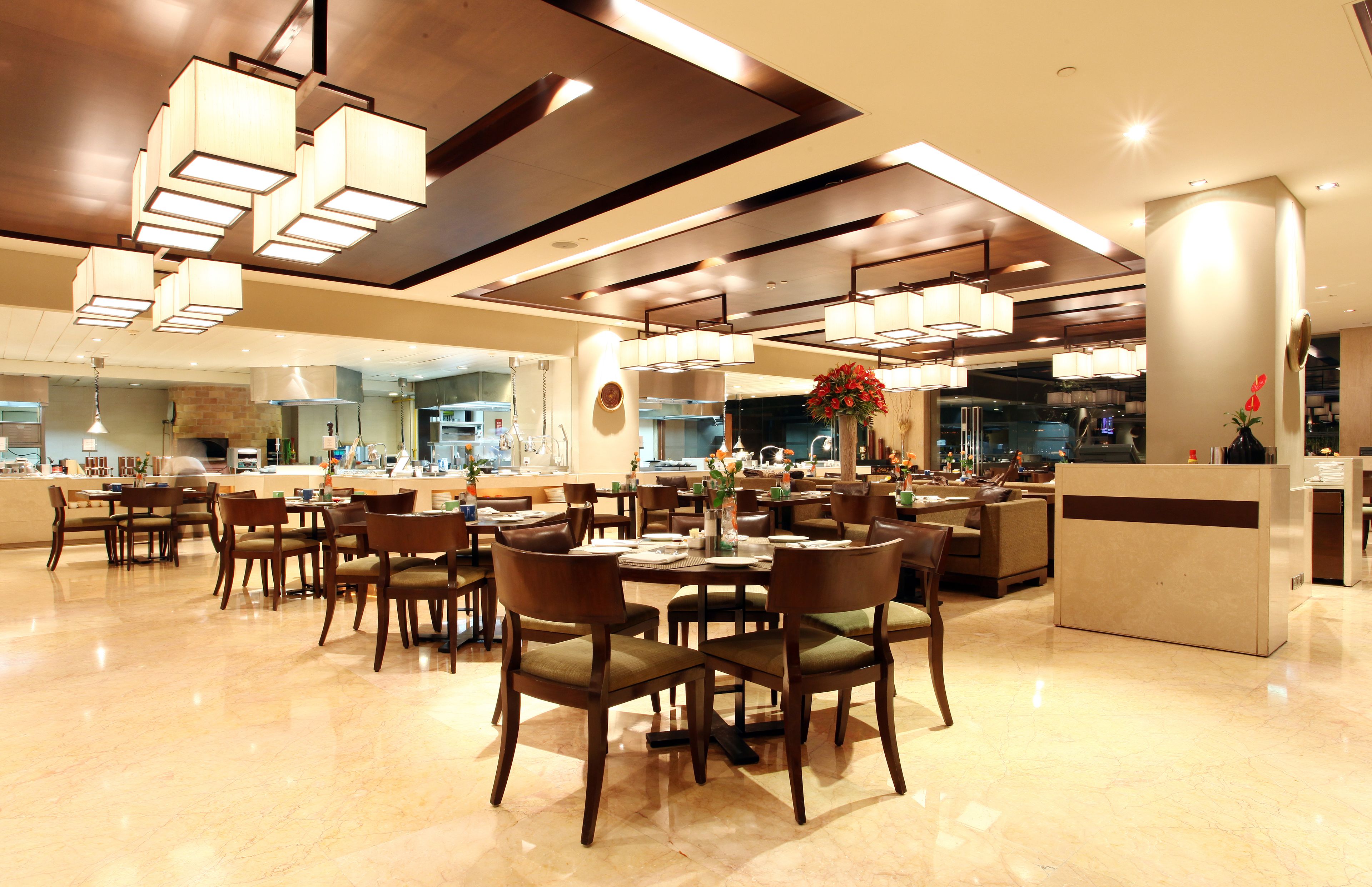 4 restaurants, breakfast, lunch, dinner served; indian cuisine