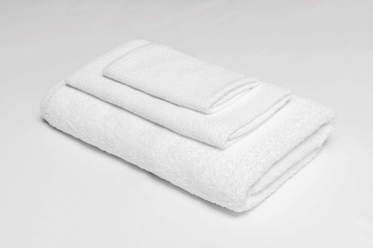 A white towel folded neatly.
