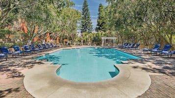 Indoor pool, 2 outdoor pools, pool umbrellas, pool loungers