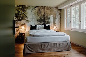 Doppelzimmer Gartenhaus | Ropa de cama de alta calidad, caja fuerte, decoración individual