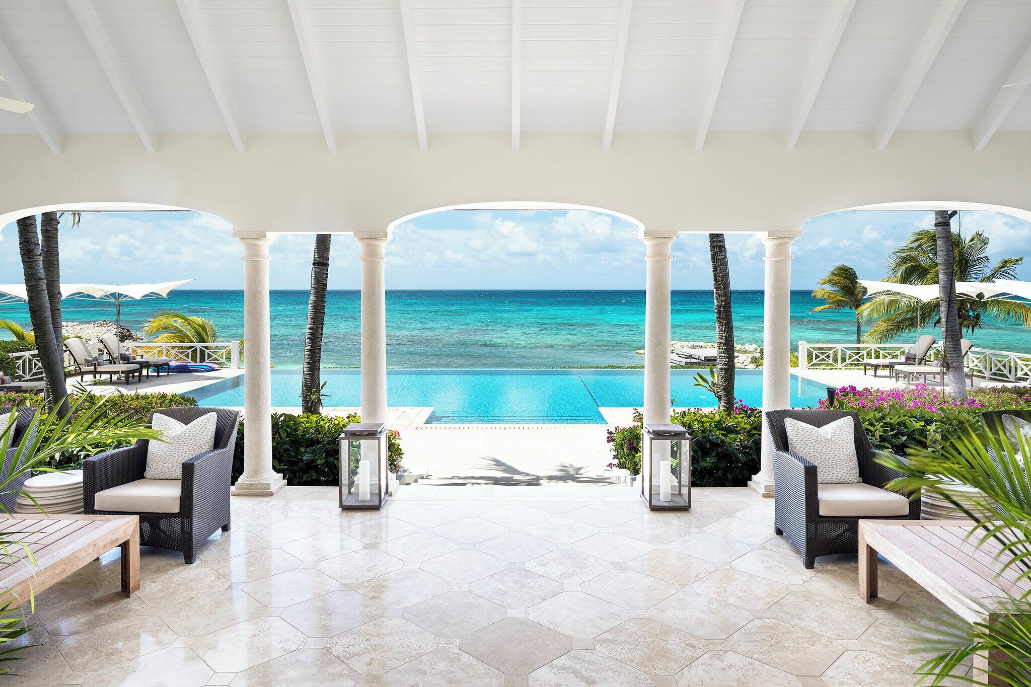 Uitzicht op strand/zee