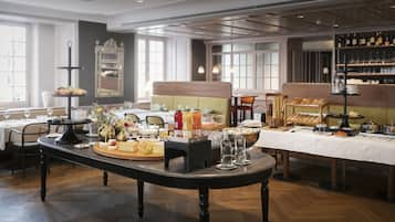 Bữa sáng buffet hàng ngày (25.00 CHF/mỗi người)