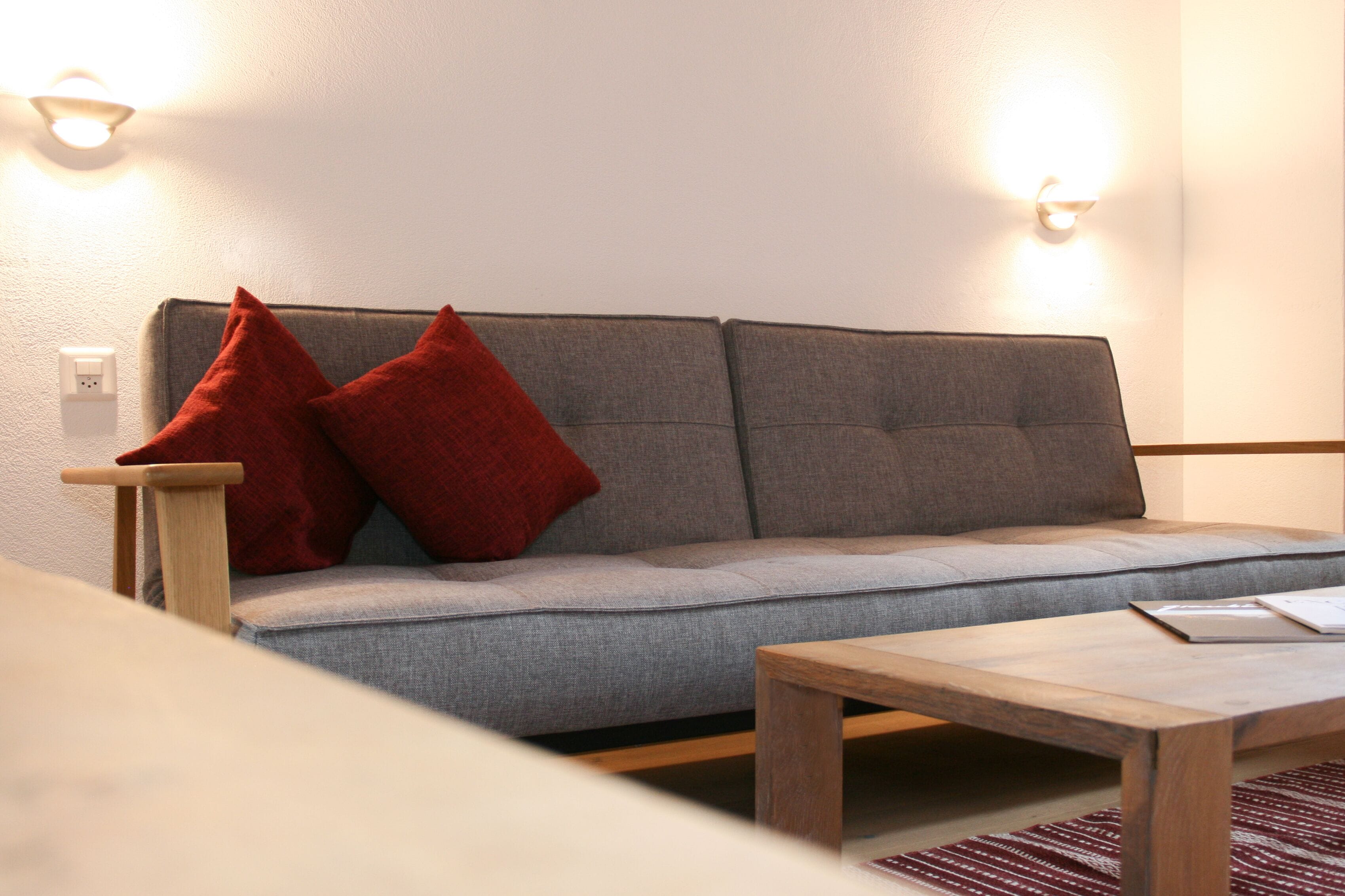 signature double room, 1 bedroom, mountain view | living area | flat-screen tv