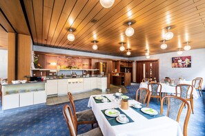 Daily buffet breakfast (EUR 18 per person)