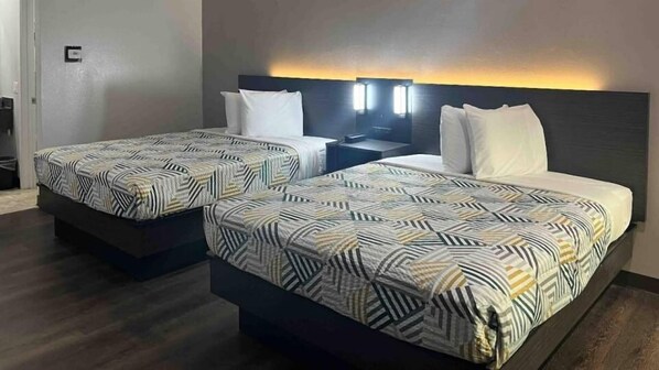 Premium bedding, blackout curtains, free WiFi, bed sheets