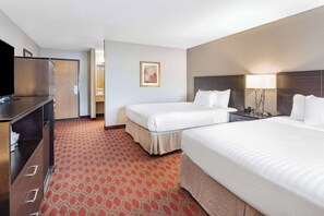 Room, 2 Queen Beds, Non Smoking | Desk, laptop workspace, blackout curtains, iron/ironing board - Baymont by Wyndham Brooklyn Center (Brooklyn Center)