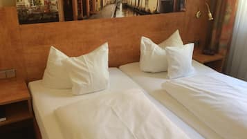 Roupas de cama premium, camas Select Comfort, frigobar