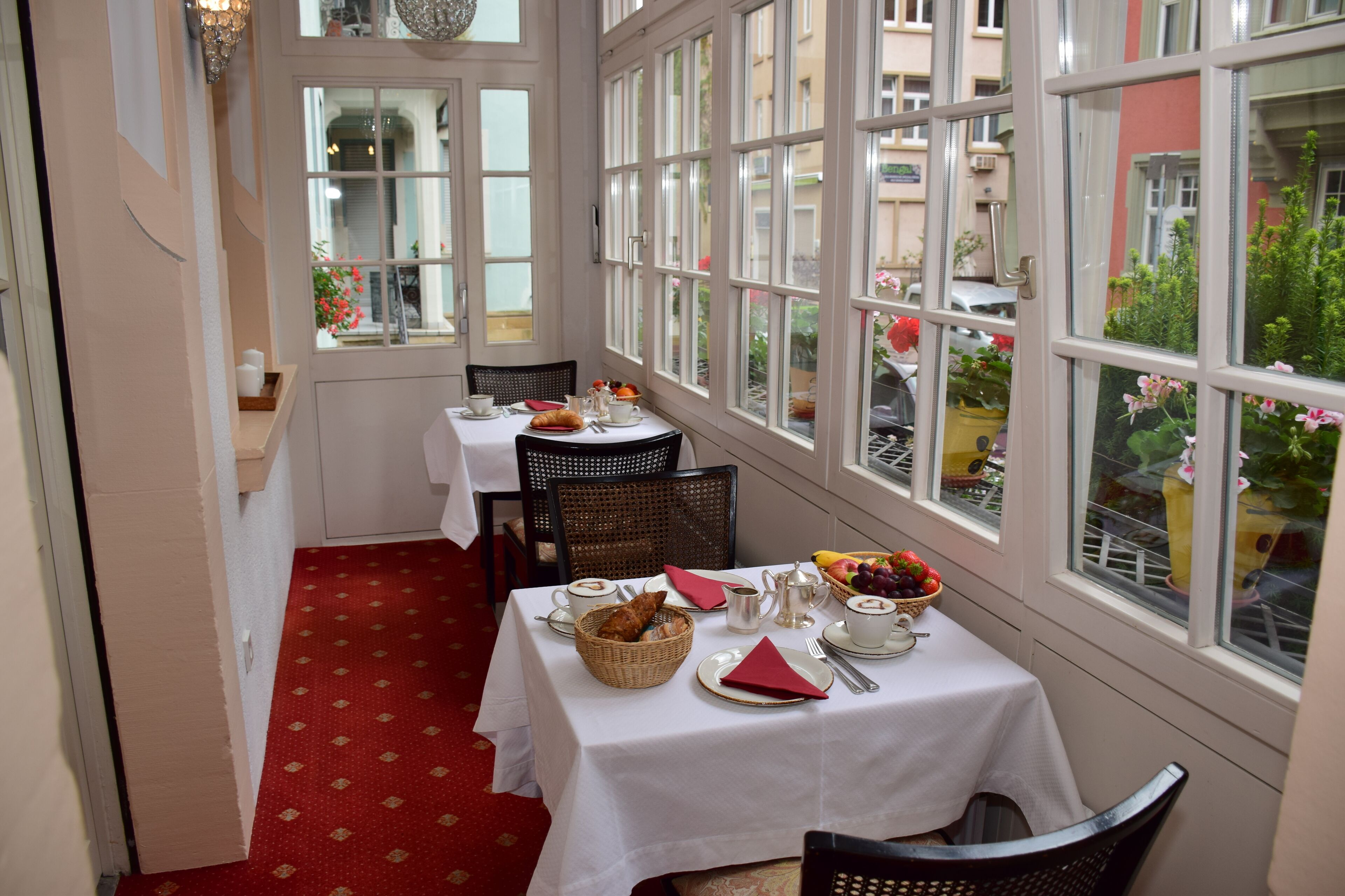 daily buffet breakfast (eur 12.00 per person)