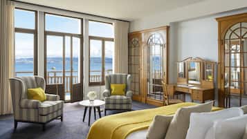 Ropa de cama de alta calidad y minibar