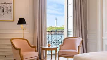 Classic-værelse - 1 kingsize-seng - strandudsigt | Italienske lagner fra Frette, premium-sengetøj, Select Comfort-senge