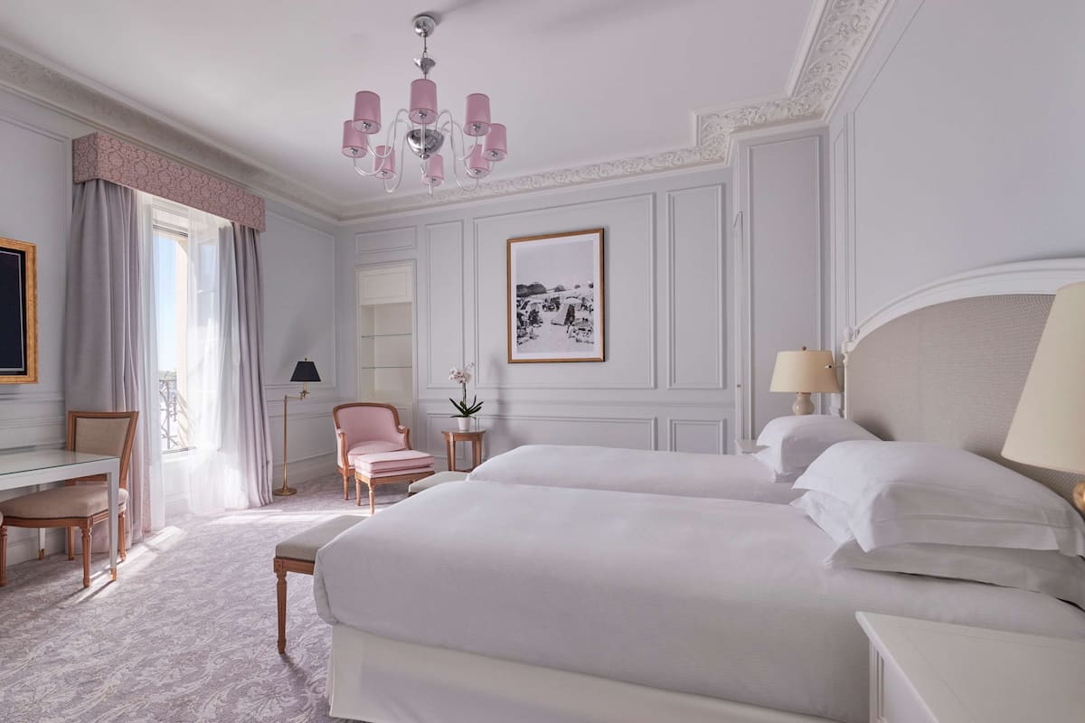 Habitación, 2 camas individuales, vista a la playa | Sábanas italianas Frette y ropa de cama de alta calidad