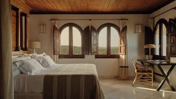 Luxury Suite, Terrace | 1 bedroom, Egyptian cotton sheets, premium bedding, memory-foam beds