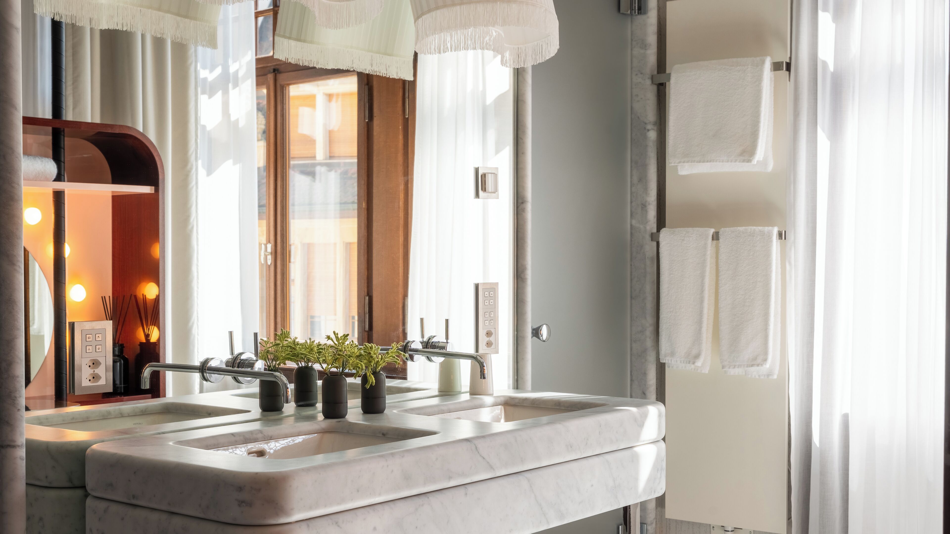 room, 1 king bed (city, blumenrain 2) | bathroom | designer toiletries, hair dryer, bathrobes, slippers