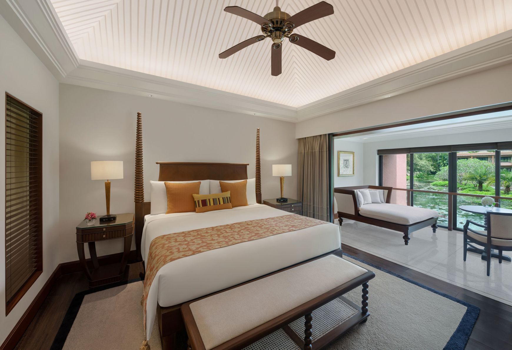 Premium bedding, down comforters, Tempur-Pedic beds, minibar