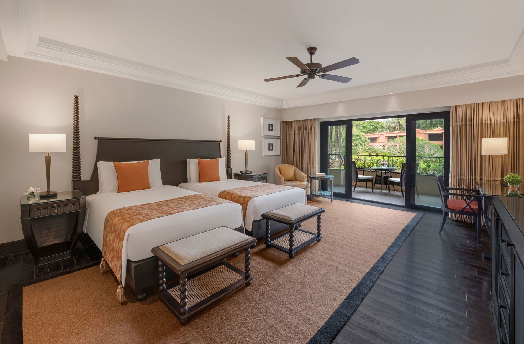 Premium bedding, down comforters, Tempur-Pedic beds, minibar