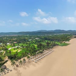 Private beach, white sand, sun-loungers, beach umbrellas