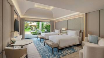 Presidential Villa, 3 Bedrooms, Private Pool, Golf View | Premium bedding, down comforters, Tempur-Pedic beds, minibar