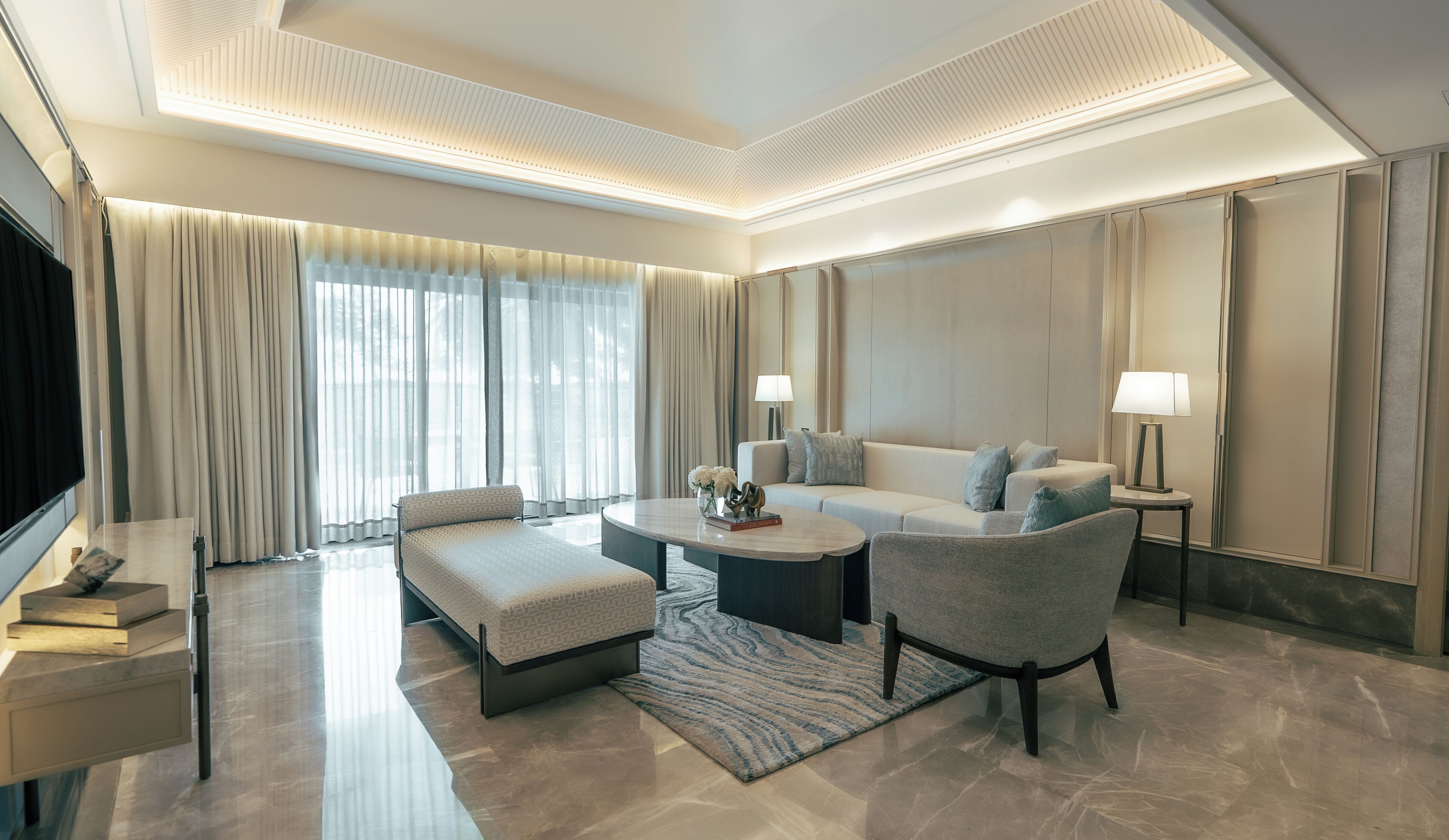 Villa, 2 Bedrooms | Living room | 40-inch LCD TV with cable channels, TV, foosball