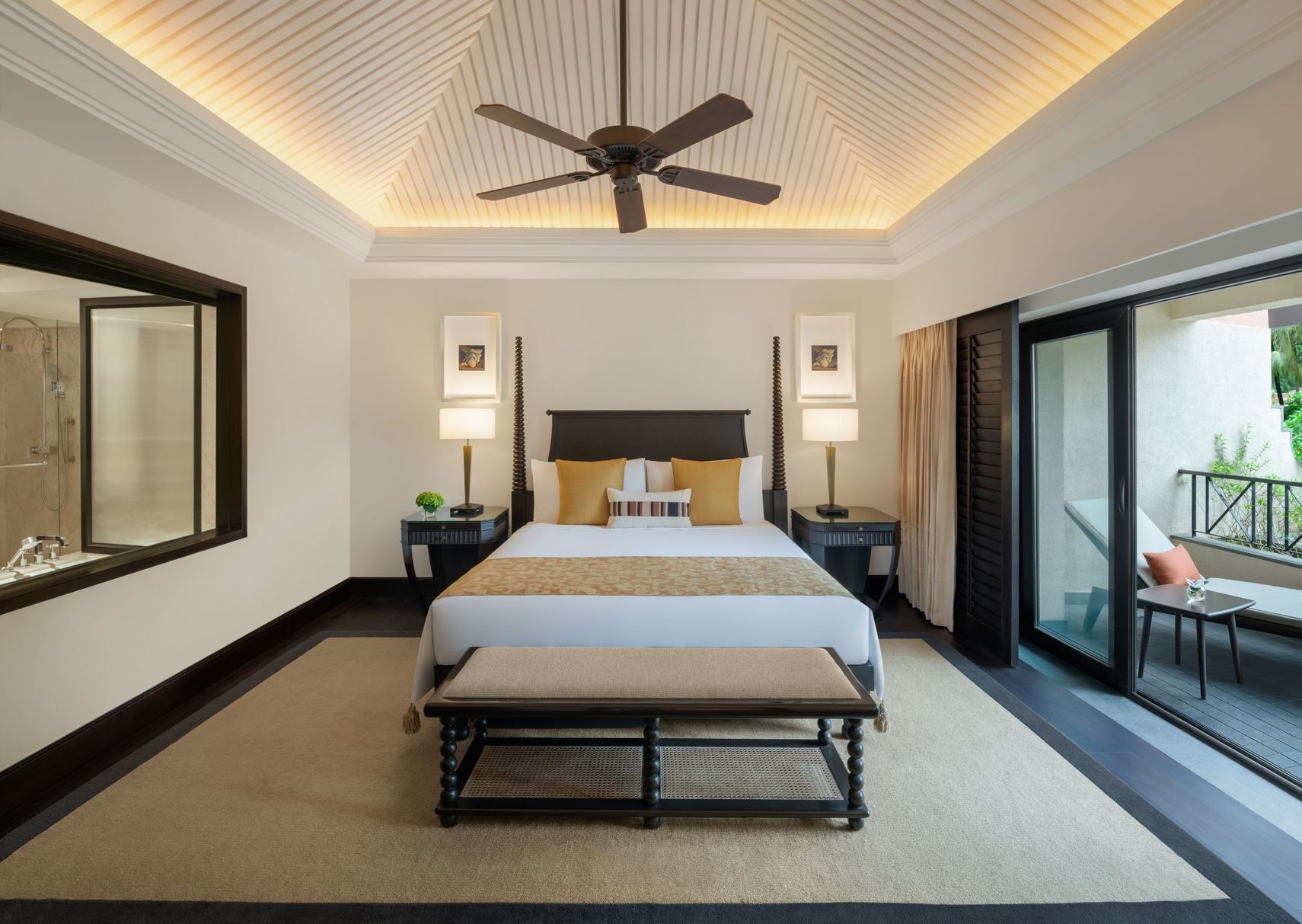 Premium bedding, down comforters, Tempur-Pedic beds, minibar