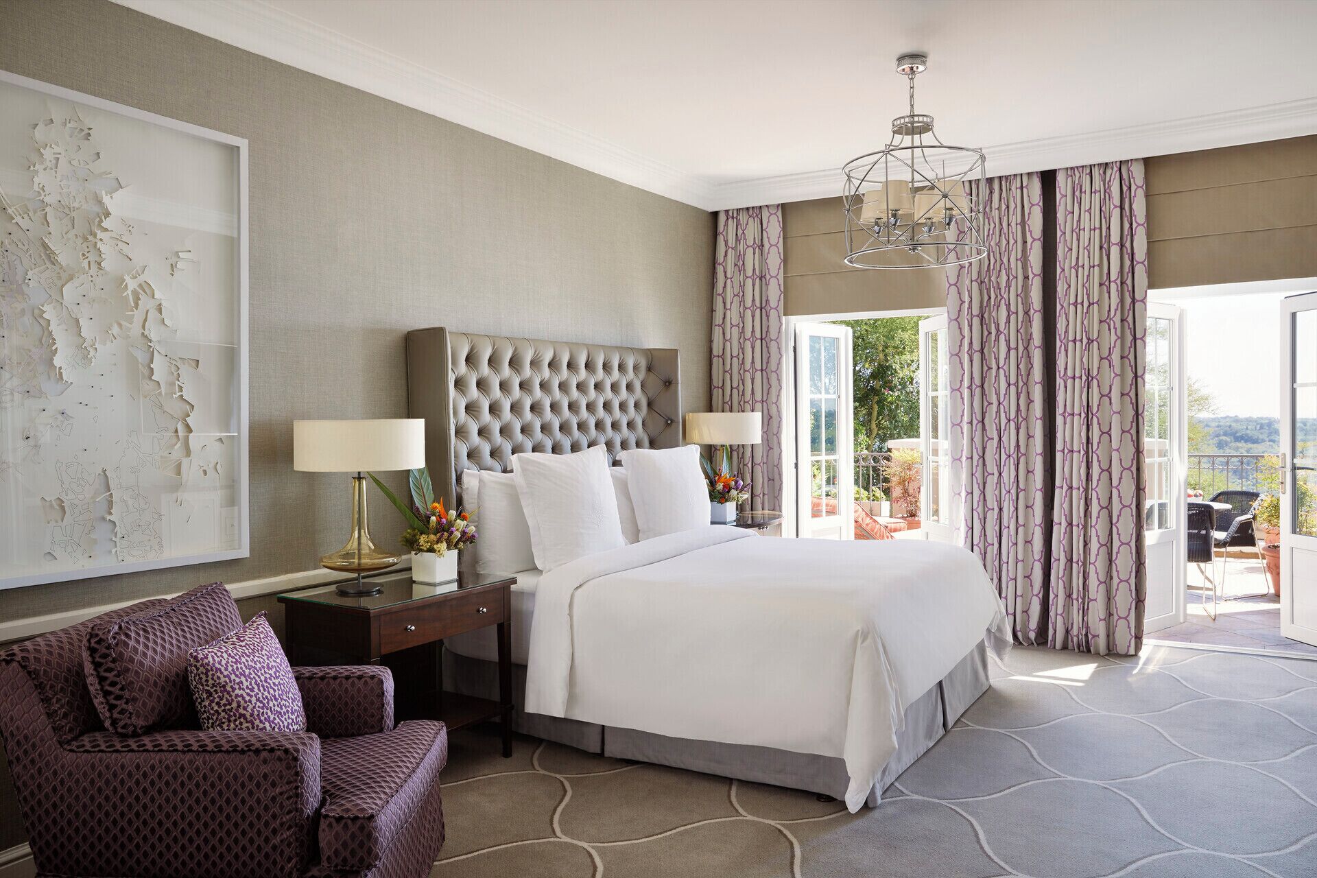 Egyptian cotton sheets, premium bedding, down duvets, pillow-top beds