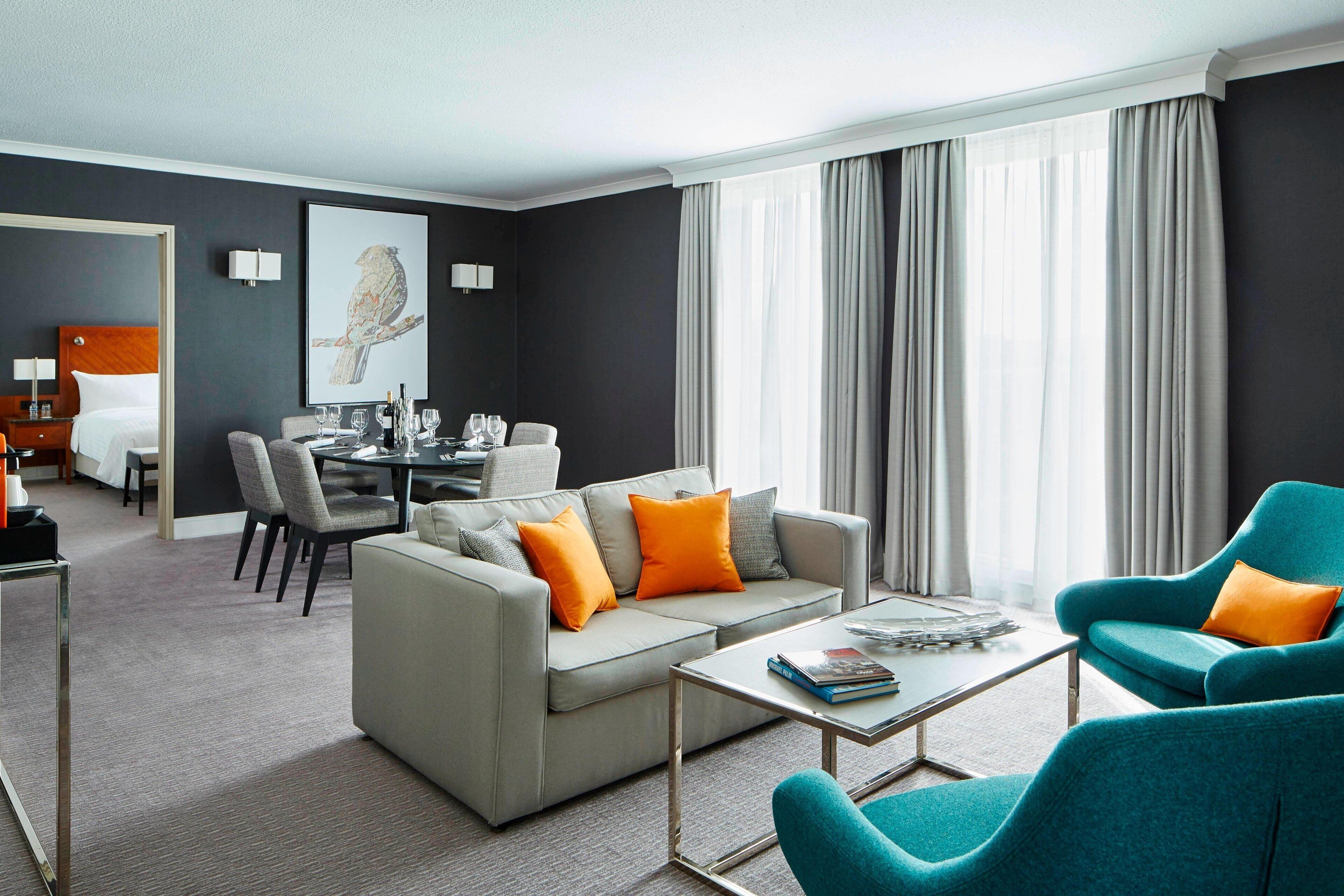 Pillow-top beds, in-room safe, desk, blackout curtains