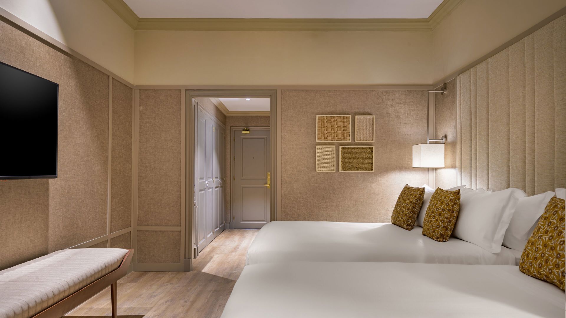 Hypo-allergenic bedding, minibar, in-room safe, individually decorated