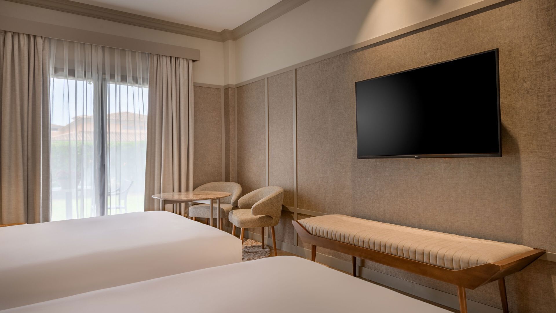 Hypo-allergenic bedding, minibar, in-room safe, individually decorated