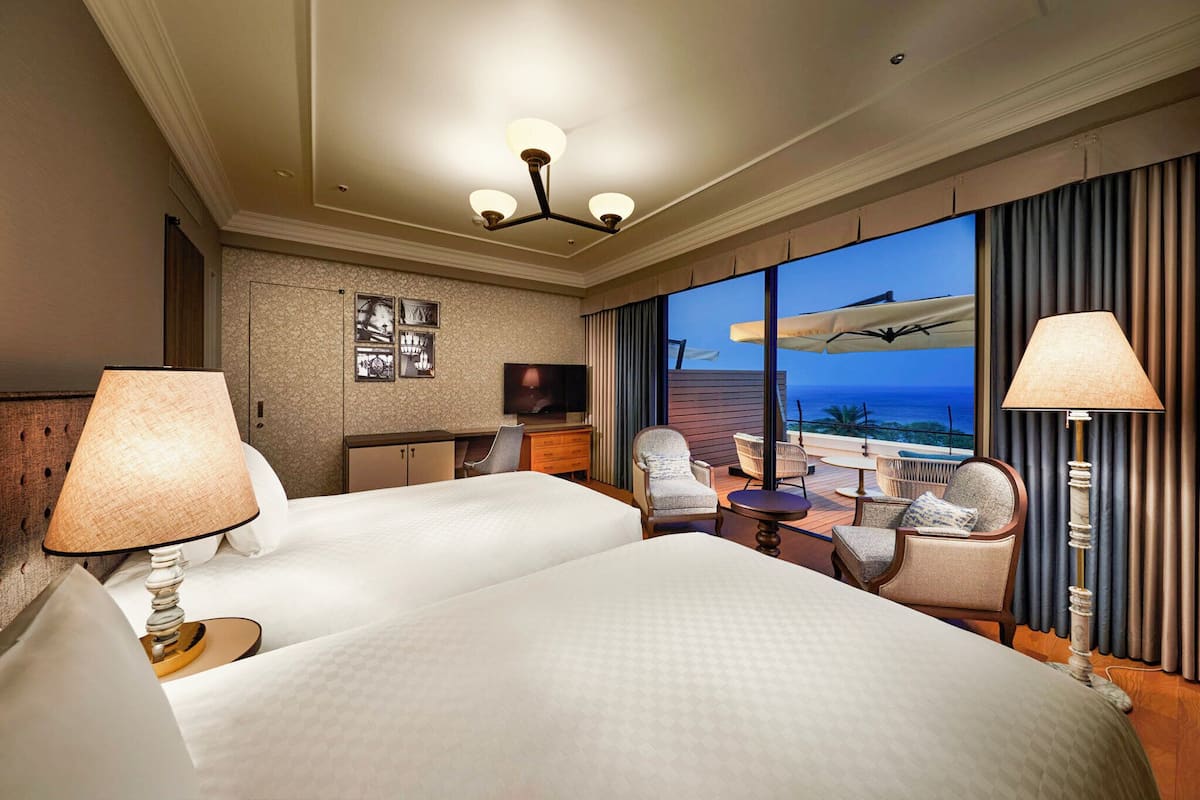 Quarto duplo premium, para não fumantes, vista para o mar (Main Building) | 1 quarto, frigobar, cofres nos quartos, escrivaninha