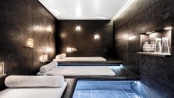 Sauna, baño turco, tratamientos corporales, aromaterapia