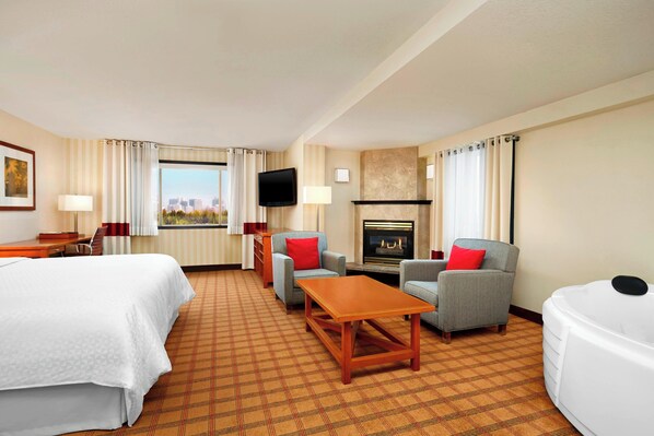 Hypo-allergenic bedding, pillow-top beds, desk, blackout curtains