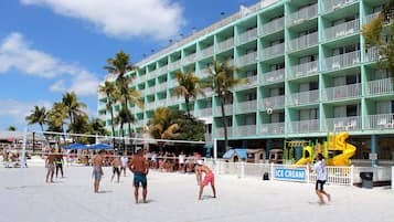 Enjoy stunning beach views from the hotel's spacious balconies with ocean views.