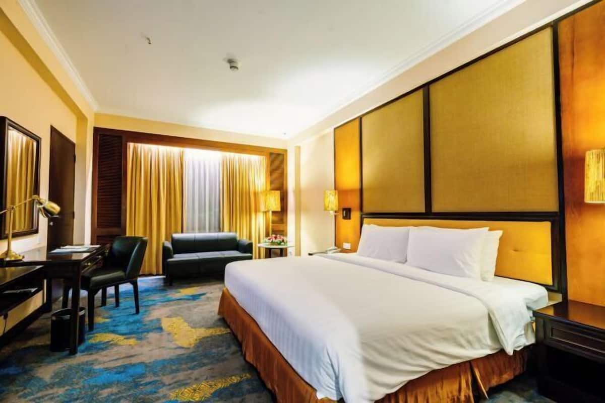 Luxe beddengoed, een minibar, geluiddichte muren