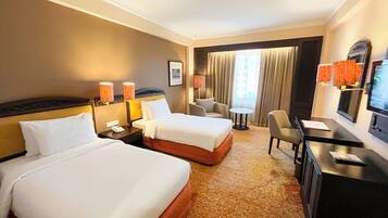 Deluxe Twin Non Smoking | Seprai premium, minibar, kedap suara, dan setrika/meja setrika