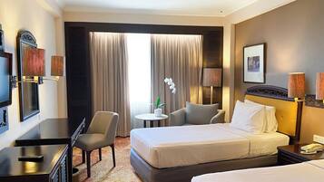 Premium bedding, minibar, soundproofing, iron/ironing board