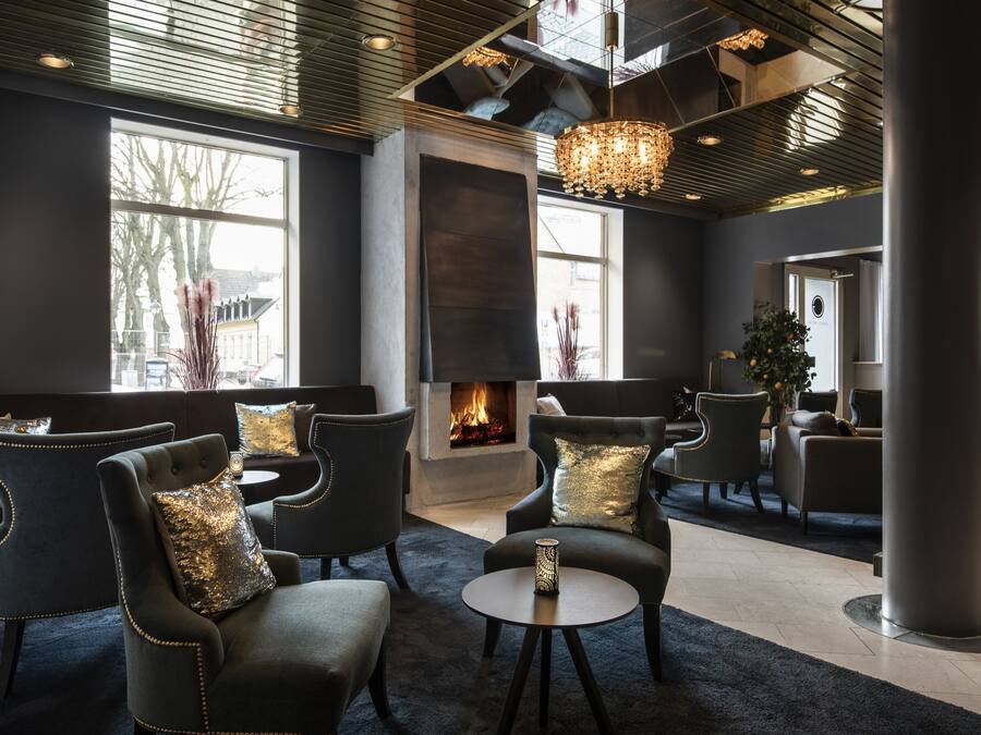 Sitteområde i lobbyen