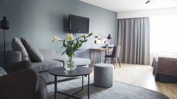 Superior Twin Room, Multiple Beds | In-room safe, desk, free WiFi, bed sheets