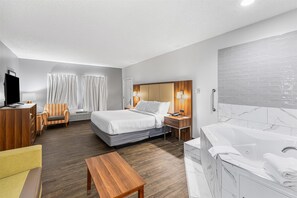Suite, 1 cama King size, para no fumadores, hidromasaje | Escritorio y espacio para trabajar con laptop